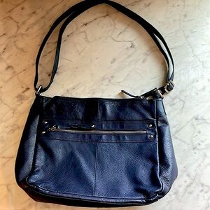 Like new - Great American Leather Works Navy Blue Crossbody